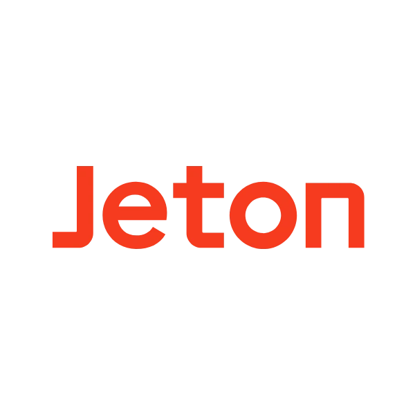 Jeton eWallet Logo, das für Einzahlungen in Online-Casinos verwendet wird